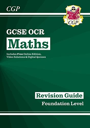 GCSE Maths OCR Revision Guide: Foundation inc Online Edition, Videos & Quizzes (CGP GCSE Maths) von Coordination Group Publications Ltd (CGP)